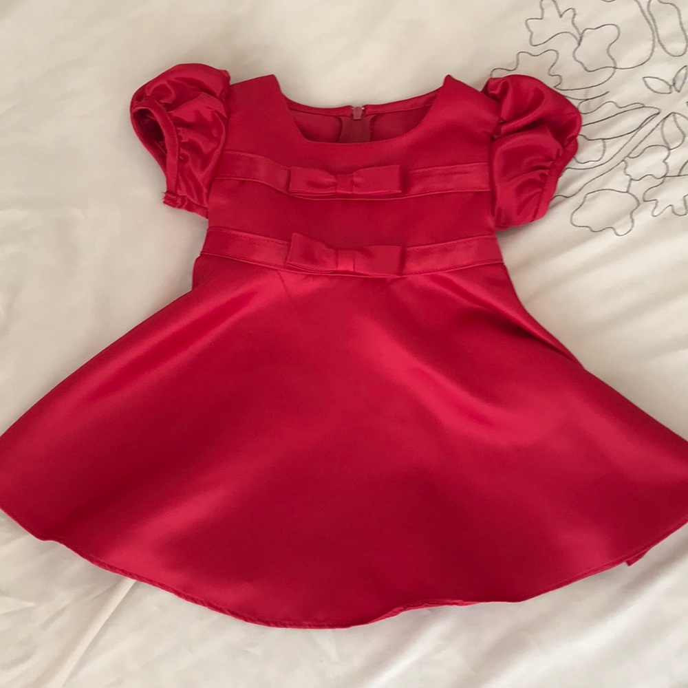 Infant’s Red Satin Dress